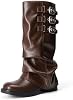 Botas altas de moda para mujer DREAM PAIRS con vuelta 2