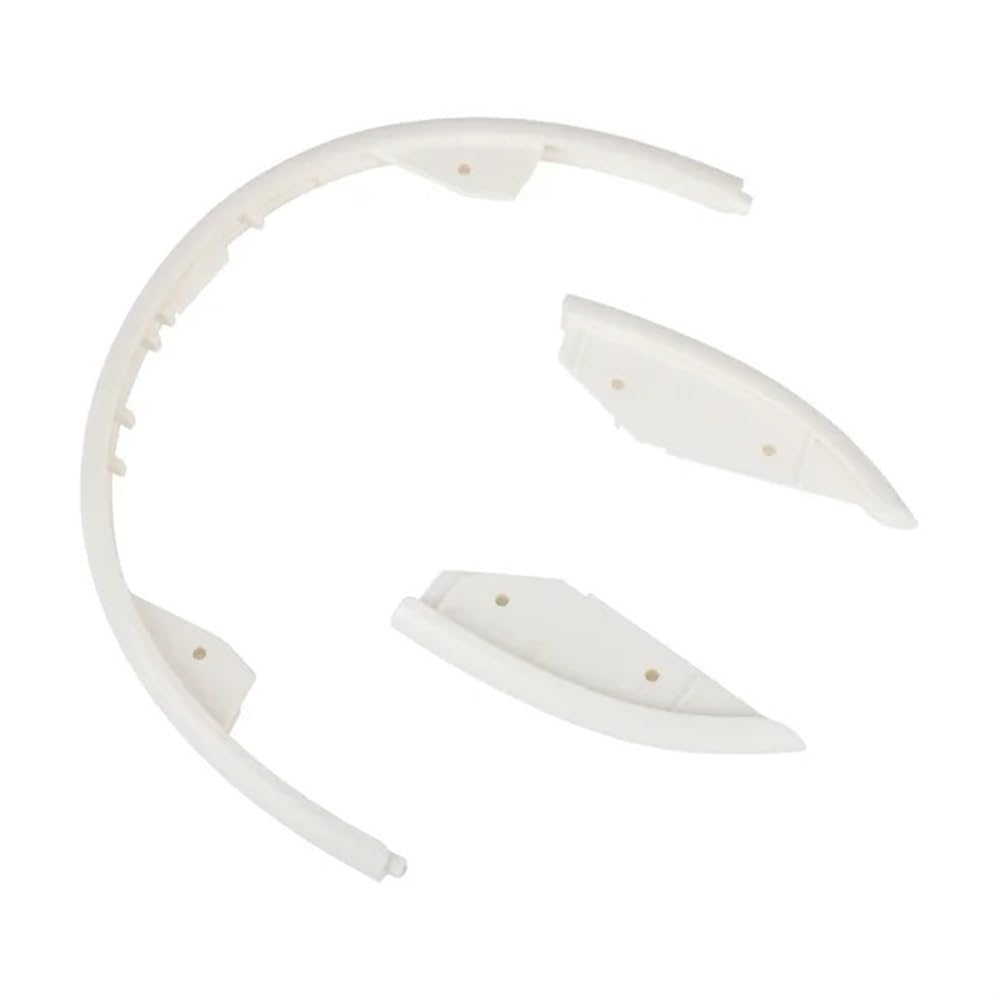 Ytqmorebnz M365 White Set Body Bumper For Xiaomi M365 1S Electric Scooter Front Rear Anti-Collision Strips Plastic Protective Components Parts(M365 White Set)