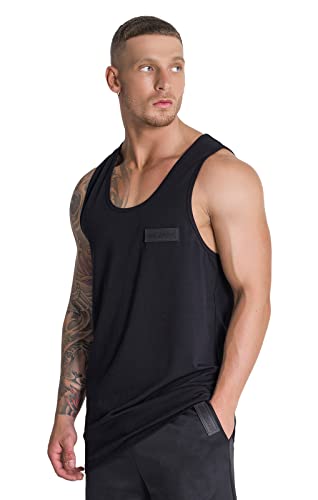 Gilet Torsion Noir Gianni Kavanagh, veste sans manche pour homme moderne