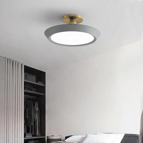 Plafonnier LED moderne mince luminaire de plafond rond en métal éclairage économe chambre