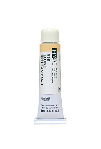 Holbein aquarelle : Tube de 5ml JAUNE brillant 1
