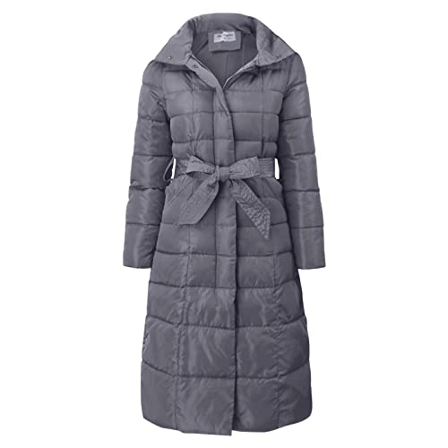 Langmantel Damen Winter Teddyfutter Winterjacke Daunenjacke Große Größen Winter Damendaunenjacke Kapuze Winddichte Daunen Winterjacke Lang Thermo Wintermantel Daunen Wasserdicht Winterjacke Daunen