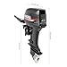 Cbhfmljd 2 Stroke 40 HP Outboard Motor, Long Shaft 703CC Heavy Duty Hangkai Outboard Motor Boat Engine Boat Motor Trolling Motor Fishing Boat Engine with Water Cooling & CDI Ignition System