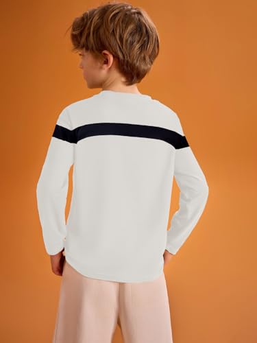 Image of Haloumoning Kids Boys Long Sleeve Crewneck T-Shirts Tee Tops 5-14 Years