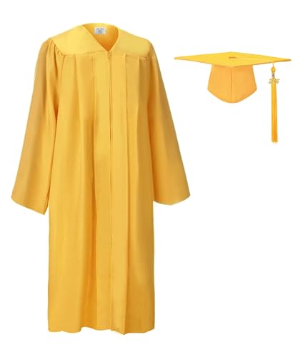 Image of GradClassical Matte Graduation Cap and Gown 2026 Set for High School and College Bachelor