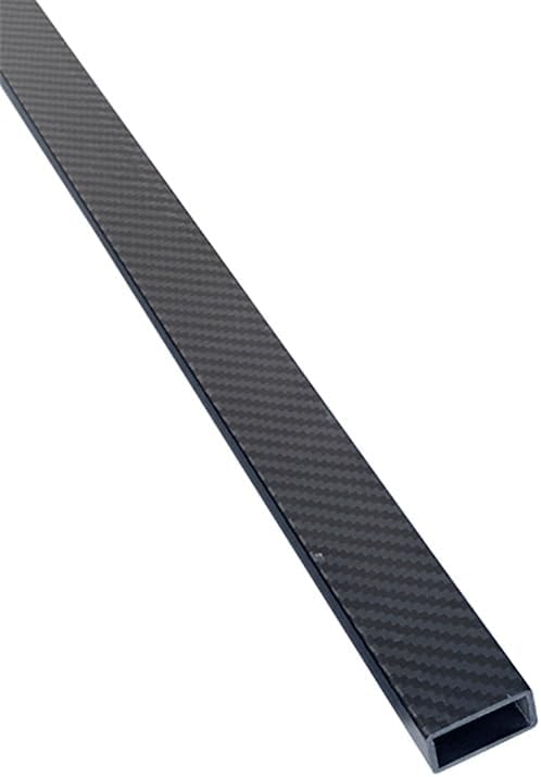 2pcs 500mm Rectangle 3K Full Carbon Fiber Square Tube Twill Matte, for Mechanical Equipment High Strength Pipe(35x15x2.5x500mm)