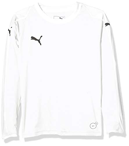 PUMA Unisex Liga Long Sleeve Jersey Youth, White/White, X-Large