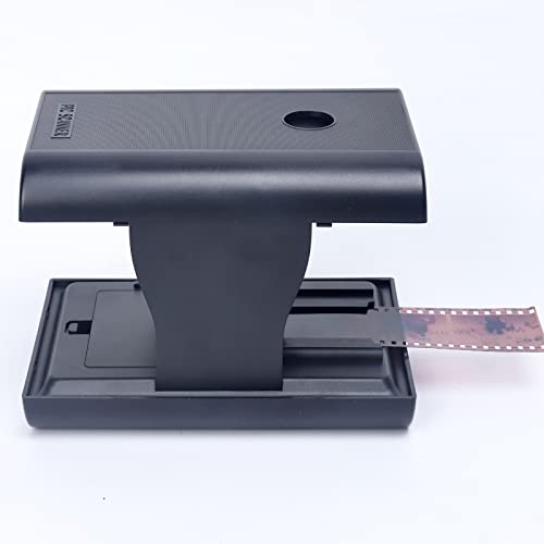 Mobile Film Scanner - Scanner per diapositive e negativi da 35 mm/135 mm, con staffa pieghevole, supporto per montaggio e condivisione per bambini
