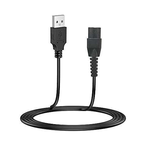 LIANSUM Power Cord Compatible with Manscaped Lawn Mower 3.0 & 2.0 Best Electric Manscaping Groin Hair Trimmer, Cable for The Weed Whacker Nose, The Ultimate Male Hygiene Razor Clippers (ONLY Cable) Cover