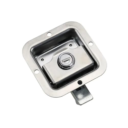 Tool Box Latch Paddle Trailer Rear Semi Body Recessed Handle Stainless Truck Door Lock 1Pcs(MS866-28-lock)