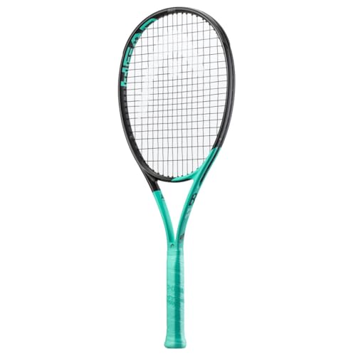 HEAD Boom Team 2024 Tennis Racquet - 4 3/8 - Strung Mid Tension with Velocity 16 Gauge