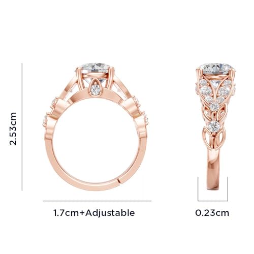 Image of Miss Highness 925 Silver Floral Solitaire Adjustable Ring for Women | Minimal Modern Design | Silver Jewellery With Authenticity Certificate | Gift for Girlfriend Wife | Daily Wear Ring