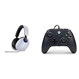 Sony INZONE H9 Noise Cancelling Wireless Gaming Headset - 360 Spatial Sound for Gaming & PowerA Wired Controller For Xbox Series X|S - Black, Gamepad, Video Game Controller