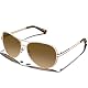 Carfia Damen Pilotenbrille mit UV Schutz und Ledertasche
