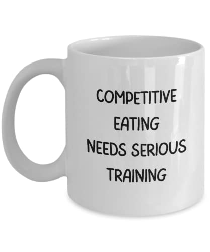 Comparison: Serious Eats Best Microwave 2 Competitive Eating Mug, Gift Ideas for Competitive Eater, Eat A Holic Coffee Cup `Competitive Eating Needs Serious Training'