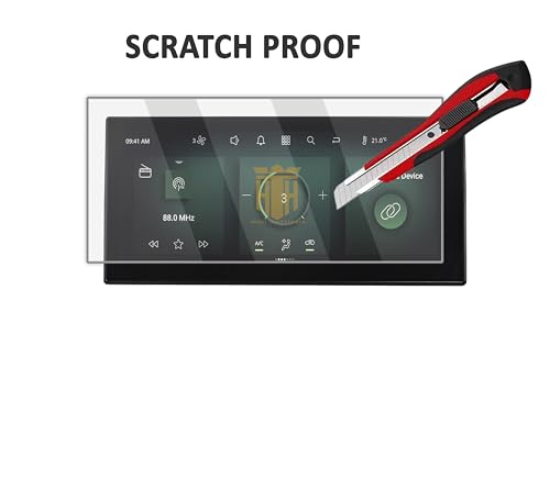 Image of (4 PACK) Screen Guard For NEW TATA CURVV EV 2024 / 12.3 INCH INFOTAINMENT [SHARP CORNERS] + INSTRUMENT CLUSTER + STEERING + AC PANEL Protector / Curvv.EV Empowered+ & Empowered+A Car Digital Display Accessories [Not Tempered Glass] 12.3 INCH