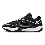Nike Zapatillas de baloncesto KD 16 para hombre, Negro/Plateado metálico, 9