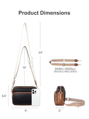 Vegan Leather Small Purses for Women Black & Brown3