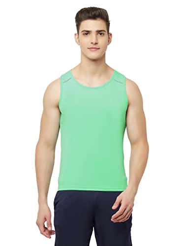 Image of TRUEREVO Men's Light Weight Dryfit Sports Tank Top Vest with Reflective Details for Running, Gym & Training