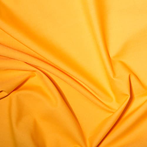 Tissu en popeline de polycoton uni orange pour loisirs créatifs en coupon de 5 mètres