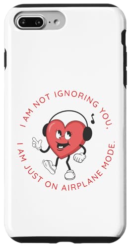 I Am Not Ignoring You Just On Airplane mode ���킢���n�[�g �X�}�z�P�[�X iPhone 7 Plus/8 Plus �p