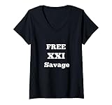 maglietta gratuita 21 - savage - xxi maglietta con collo a v