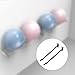 Menolana Wall Mount Exercise Ball Holder Organizer Wall Hanger Versatile Home Gym or Studio Storage Hook Wall Rack for Garden Tool Ski, 2PCS Black