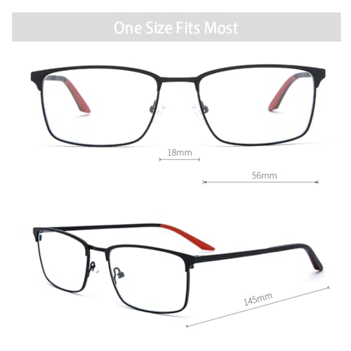 Montures de lunettes en métal pour hommes légères anti serrage temporal