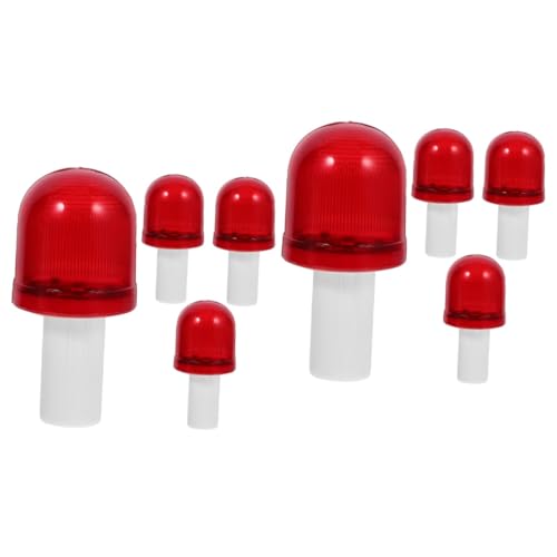 iplusmile 8pezzi Luci Lampeggianti Per Coni Stradali Sicurezza Stradale Impermeabili e Resistenti Agli Urti Per Emergenze e Cantieri Alta Visibilità Condizioni Di Basso Luce