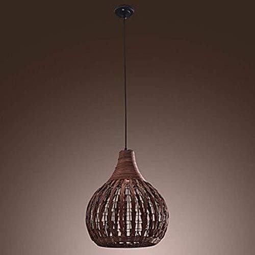 Lustre en rotin tissé main suspension haut de gamme pour grand hôtel