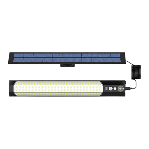 Applique solaire avec détecteur de mouvement 1500 mAh et modes de luminosité réglables