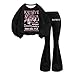 Kids KATSEYE Outfits Set For Girls Katseye Merch Music Album Long Sleeve Shirt And Pants Graphic Sweatshirt Clothing Sets Beautiful Chaos Tour Concert Merch