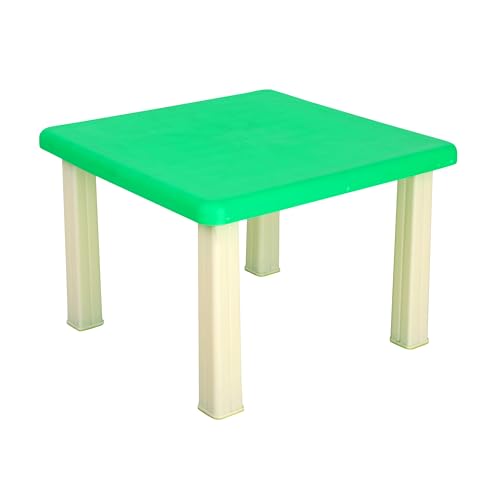 Image of Plastic Strong and Durable Kids Table for Studying Dining Home Virgin Material Kids Table for 2 to 12 Years | Sustain Upto 50 KG (Green Table)