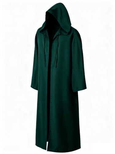 Image of GOLDSTITCH Men Hooded Robe Cloak Knight Fancy Cool Cosplay Costume