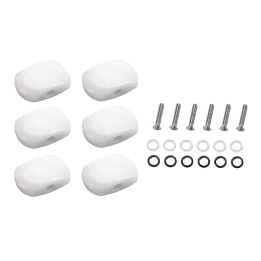 Paquete de 6 pares de guitarras clásicos, Tuners, Tuners, cabezales de máquinas, botones, botones, mango, punta de tapa, instrumentos de música, Color #2