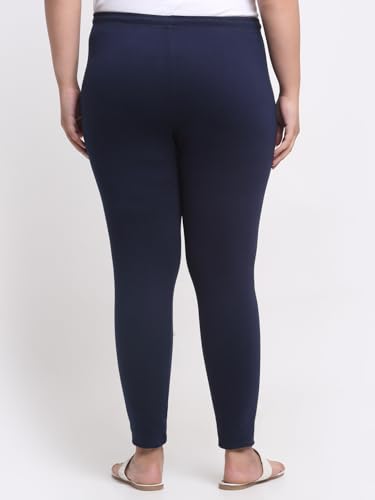 Image of Soft Cotton Ankle Lenght Solid Regular and Plus 35 Colours Leggings for Womens and Girls (Sizes :- M to 6XL)