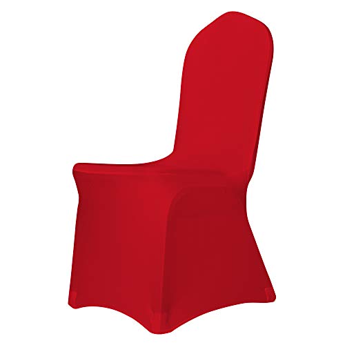 Desirable Life Pack of 6 Removable Spandex Stretch Dining Chair Cover Slipcover Protector for Party Wedding Banquet Celebration, Multi Colors for Choice