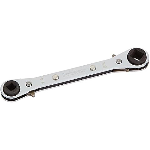 Hilmor Straight Service Racheting Wrench 1/4", 3/16", 3/8", 5/16" Square Hex, SWS 1839042 Cover