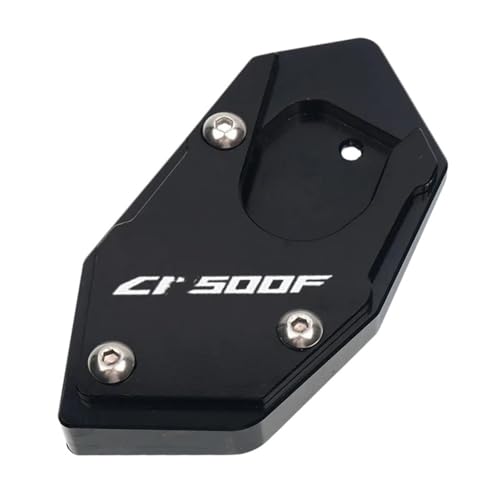 Plaque support agrandie CB 500X béquille latérale moto extension CNC