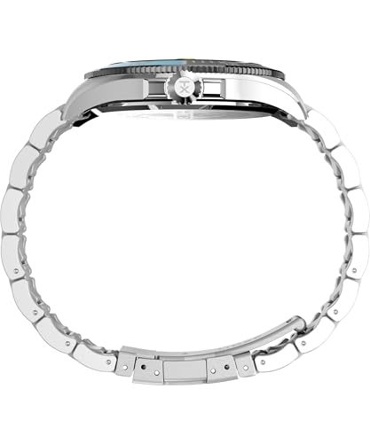 Timex Men's Harborside Coast 43mm Watch with Silver-Tone Case & Stainless Steel Bracelet