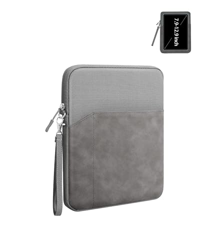 Funda para tablet de 8 a 9 pulgadas gris oscuro con protección integral de 360 grados
