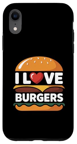 I Love Burgers ジューシーおいしそうな喜び スマホケース iPhone XR 用