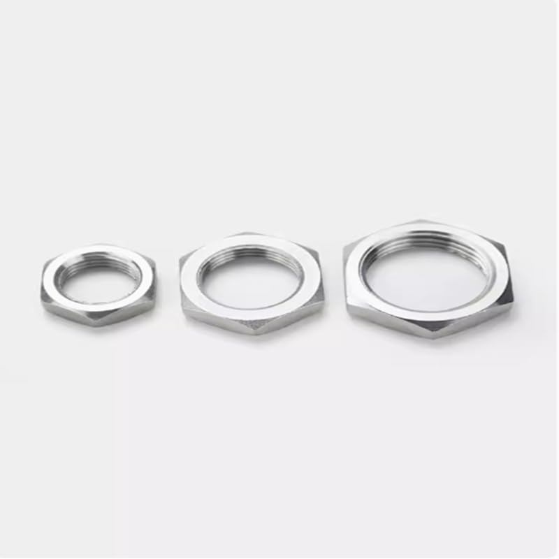 KOKYLEZN 304 ステンレススチール 内ネジ 六角ロックナット パイプ継手 1/4インチ 3/8 "1/2"