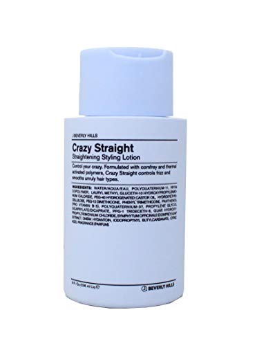J Beverly Hills Blue Crazy Straight, Straightening Styling Lotion, 8 oz Bottle