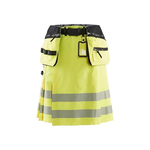 Kilt de travail haute visibilité jaune fluo vêtement chantier Blaklader 1921 S