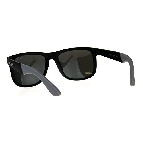 Polarized Kush Mens Rectangular Color Mirror Lens Sport Horn Rim Sunglasses4