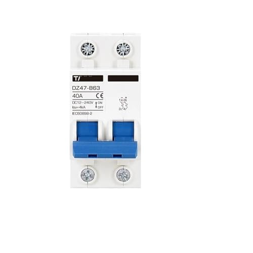 Interruptor de aire DZ47B 2P 16A para placas solares en furgonetas camper