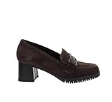 Valleverde Mocassins en daim anthracite avec plateau T.5, gris, 5 UK