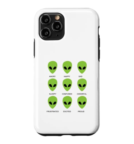 Alien Emotions Funny Alien ���[�h�`���[�g �G�C���A������ �X�}�z�P�[�X iPhone 11 Pro �p