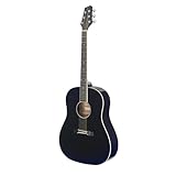 Puente: madera sintética. Stagg Slope - Guitarra dreadnought para zurdos, color negro